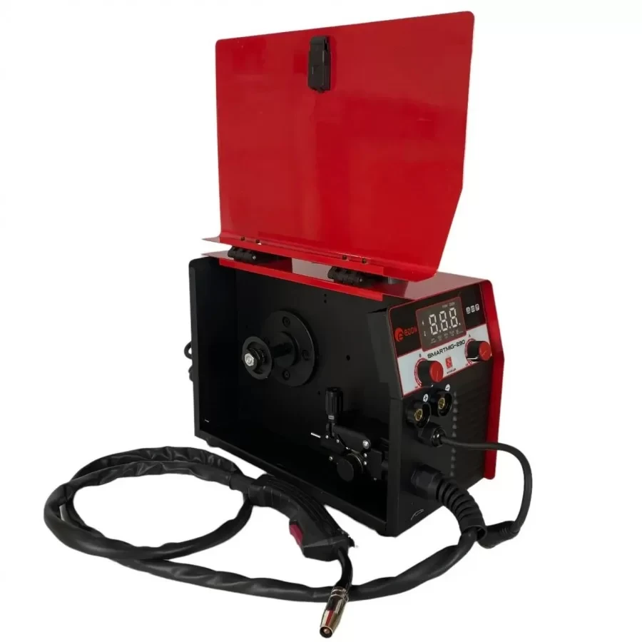 Зварювальний напівавтомат 2 в 1 Edon SmartMIG-290, 5.4 кВт, ККД 85%, зварювальний струм 20-290 А дріт 0.6-1.0 мм