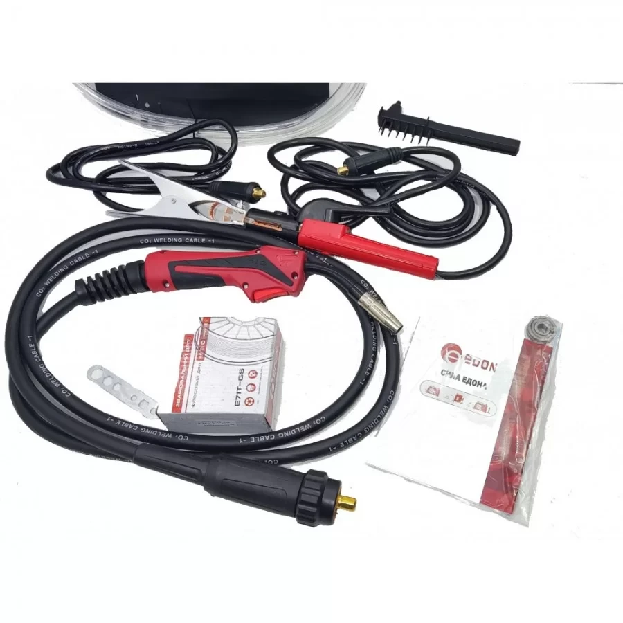 Сварочный полуавтомат 2 в 1 Edon Smartmig-325, 5.8 кВт, КПД 85%, сварочный ток 25-325 А, проволока 0.6-1.0