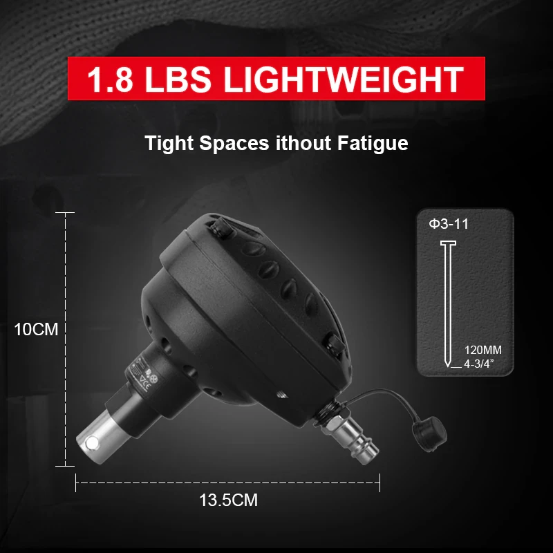 Гвоздезабиватель пневматический (до 120 мм, магнитный наконечник) AEROPRO MSN120