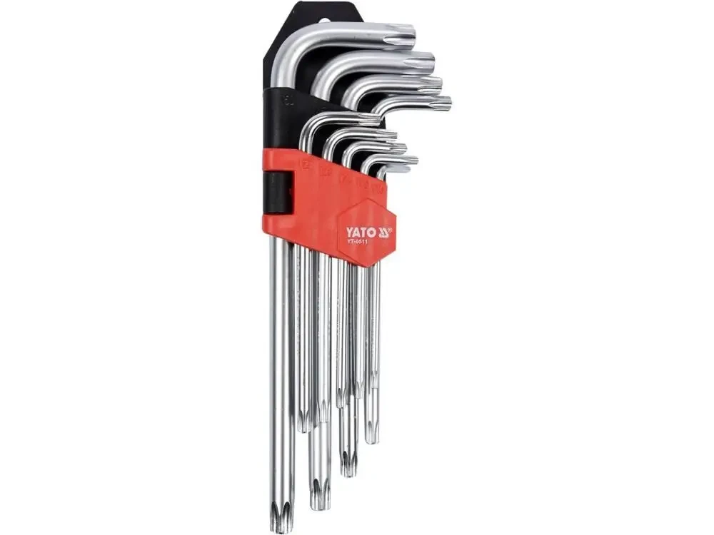 Набір ключів Torx Г-образних YATO YT-0511, Т10-Т50 9 шт