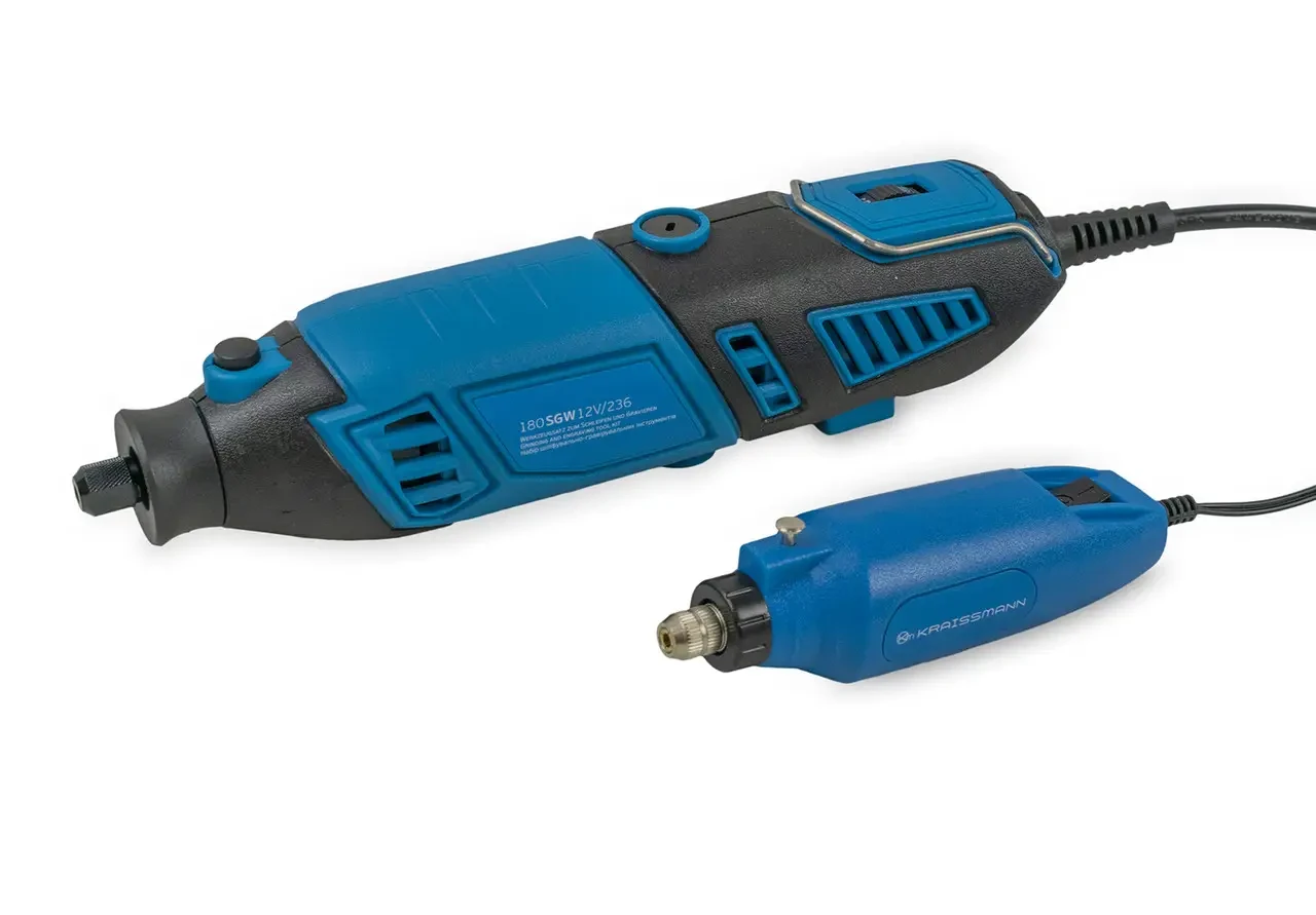 Шлифовально-гравировальный инструмент (гравер) KRAISSMANN 180 SGW 12V/236 (2 гравера в комплекте)