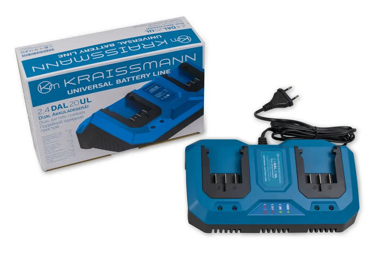 Подвійний універсальний зарядний пристрій KRAISSMANN 2.4 DAL 20UL