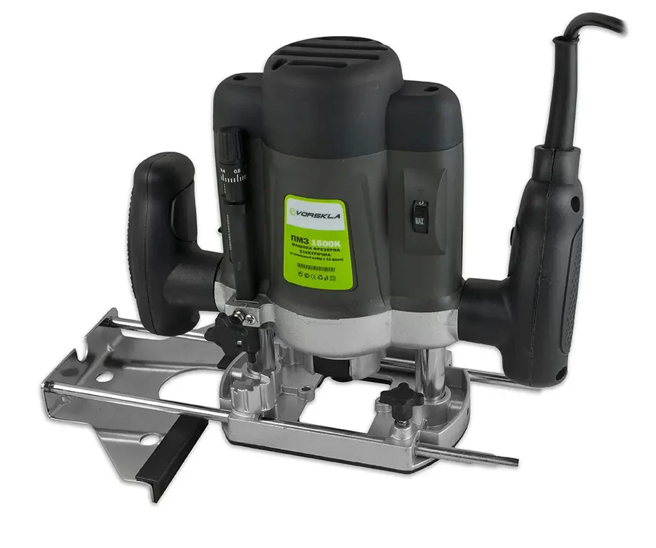 Фрезер електричний VORSKLA ПМЗ 1500К (1500 Вт, набір фрез, кейс)