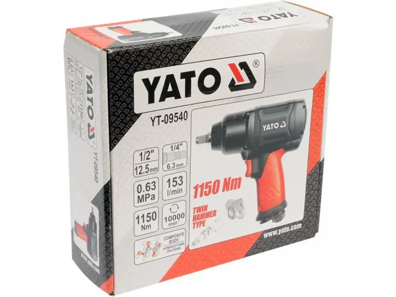 Гайковерт пневматичний ударний YATO YT-09540  1/2