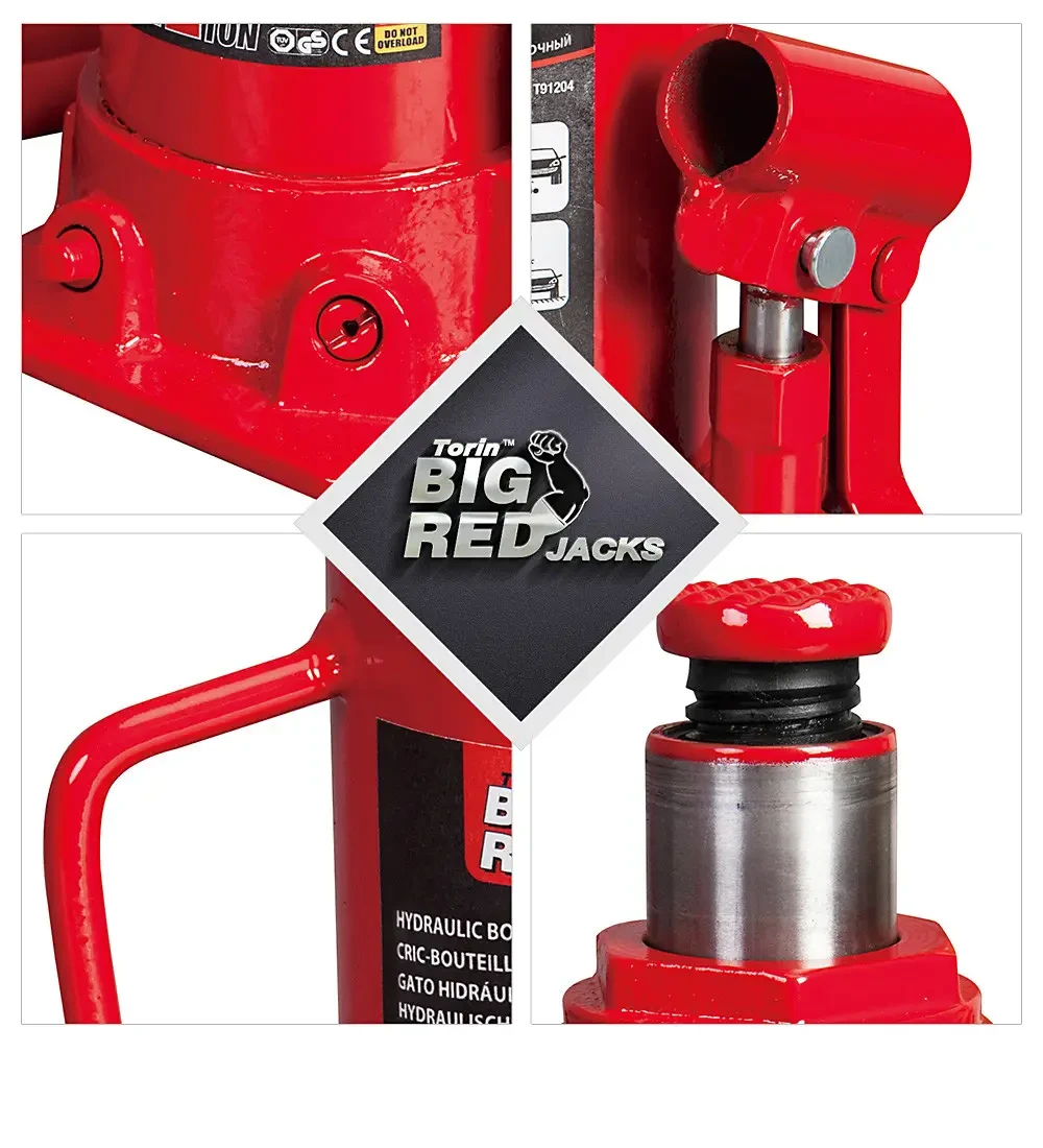 Гідравлічний домкрат пляшкового типу 50т 300-480 мм TORIN T95004