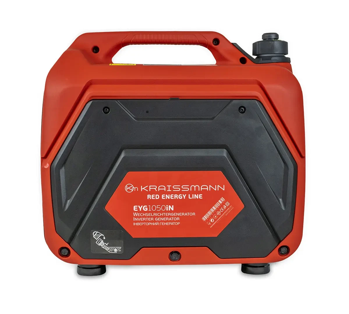 Инверторный бензиновый генератор KRAISSMANN EYG1050iN RED ENERGY LINE