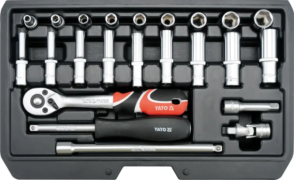 Набір головок торцевих YATO YT-14451, 1/4