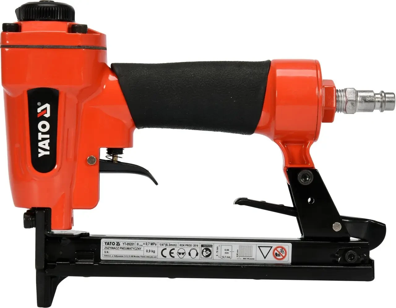 Степлер пневматичний YATO YT-09201 для скоб 6-16 х 12.7 мм Степлер пневматичний YATO YT-09201 для скоб 6-16 х 12.7 мм