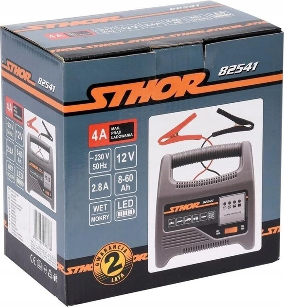 Зарядное устройство для аккумуляторов 12 В STHOR 82541