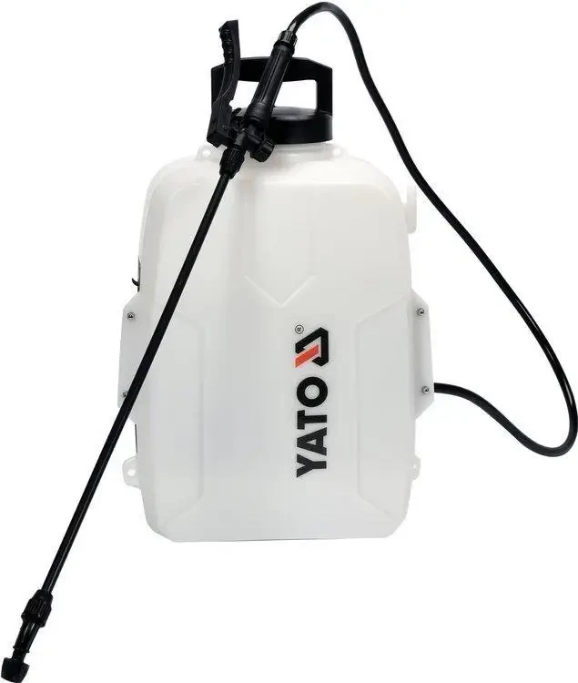 Обприскувач рюкзаковий акумуляторний YATO YT-86211: бачок-12 л, продуктивність-1,5 л/хв (БЕЗ АКУМУЛЯТОРА)