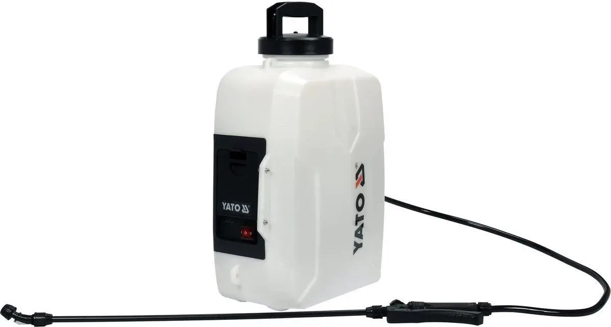 Обприскувач рюкзаковий акумуляторний YATO YT-86211: бачок-12 л, продуктивність-1,5 л/хв (БЕЗ АКУМУЛЯТОРА)