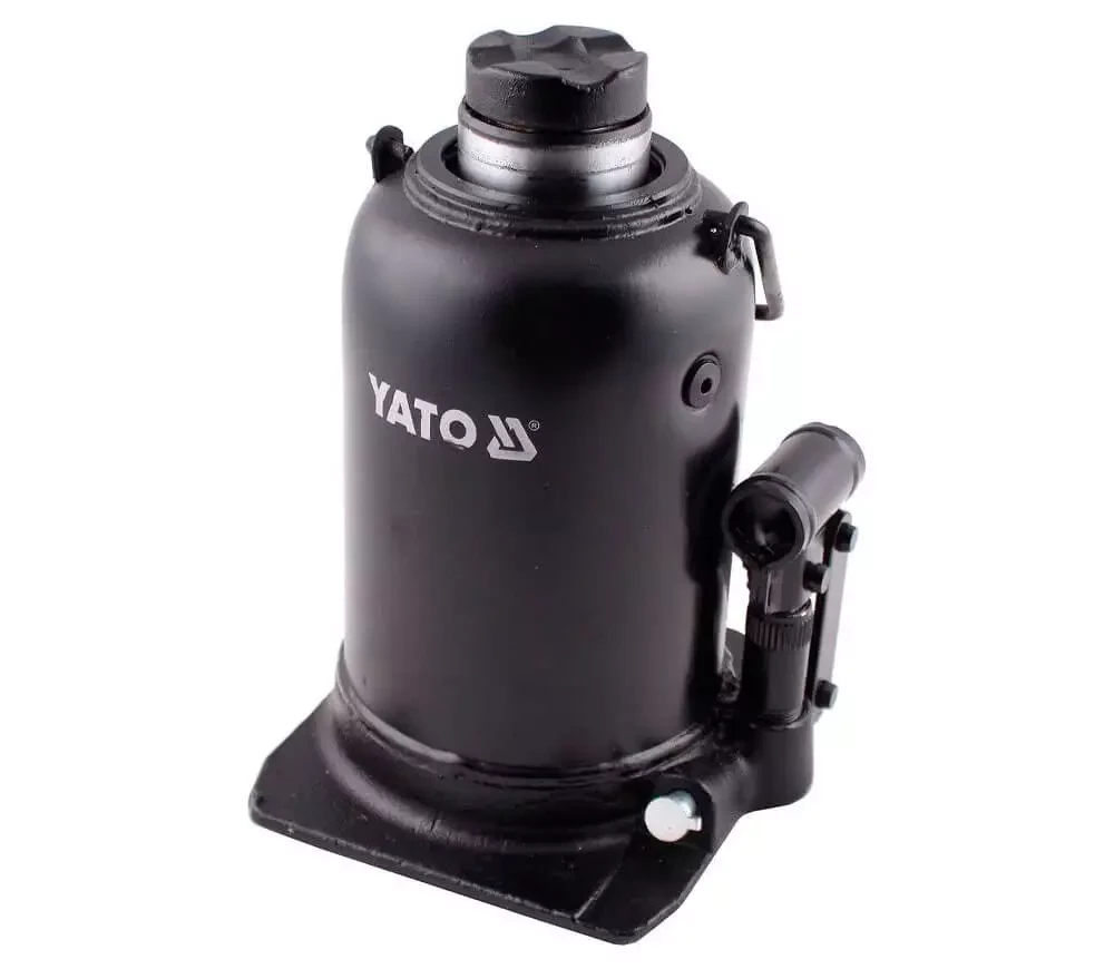 Домкрат гідравлічний пляшковий з подвійним штоком YATO YT-1715, 12 т 235-590 мм