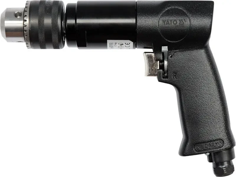 Дрель пневматическая YATO YT-09702, 1/4" 10 мм 700 об/мин 198 л/мин