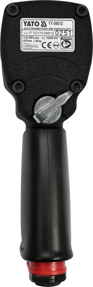 Гайковерт пневматичний ударний YATO YT-09512  1/2