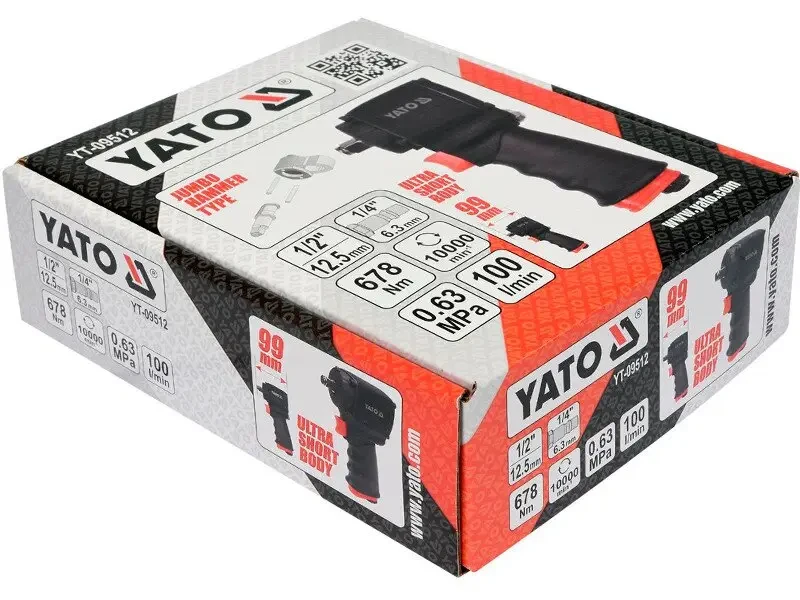 Гайковерт пневматичний ударний YATO YT-09512  1/2