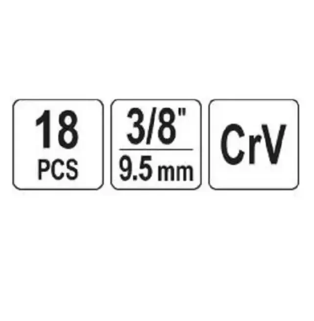 Набір ключів для зливного корка YATO YT-0599, 3/8