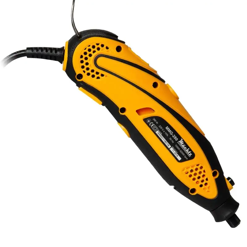 Пряма шліфувальна машина (гравер) Machtz MMG-280, 280 Вт, 10000-32000 об/хв, кейс, набір насадок