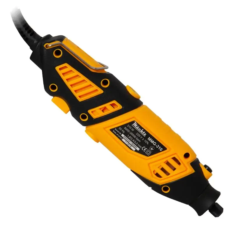 Пряма шліфувальна машина (гравер) Machtz MMG-310, 310 Вт, 10000-32000 об/хв, кейс, набір насадок, цанга 3.2