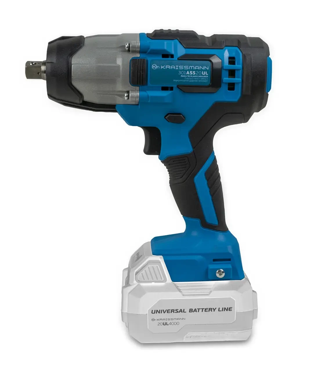 Гайковерт акумуляторний ударний  KRAISSMANN 301 ASS 20UL (без акумулятора та заряного пристрою) Гайковерт акумуляторний ударний  KRAISSMANN 301 ASS 20UL (без акумулятора та заряного пристрою)