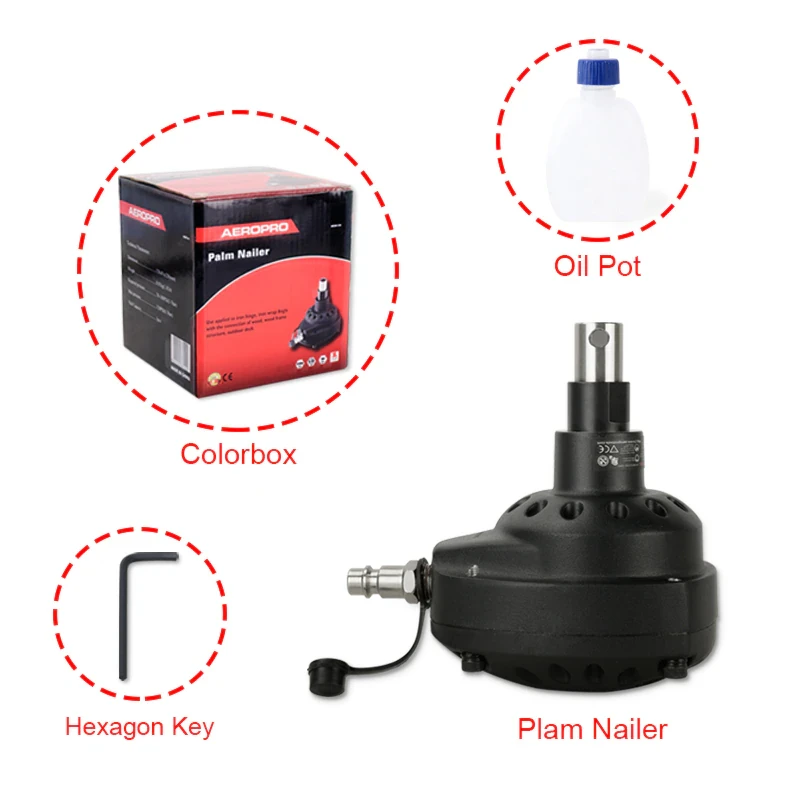 Цвяхозабивач пневматичний (до 120 мм, магнітний наконечник) AEROPRO MSN120