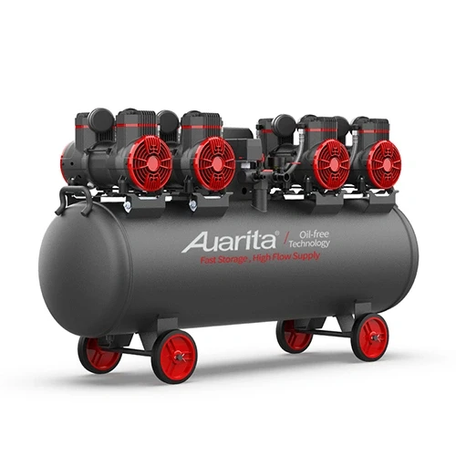 Компрессор безмасляный поршневой 120л 220В  AUARITA 2-1450X4F120-220