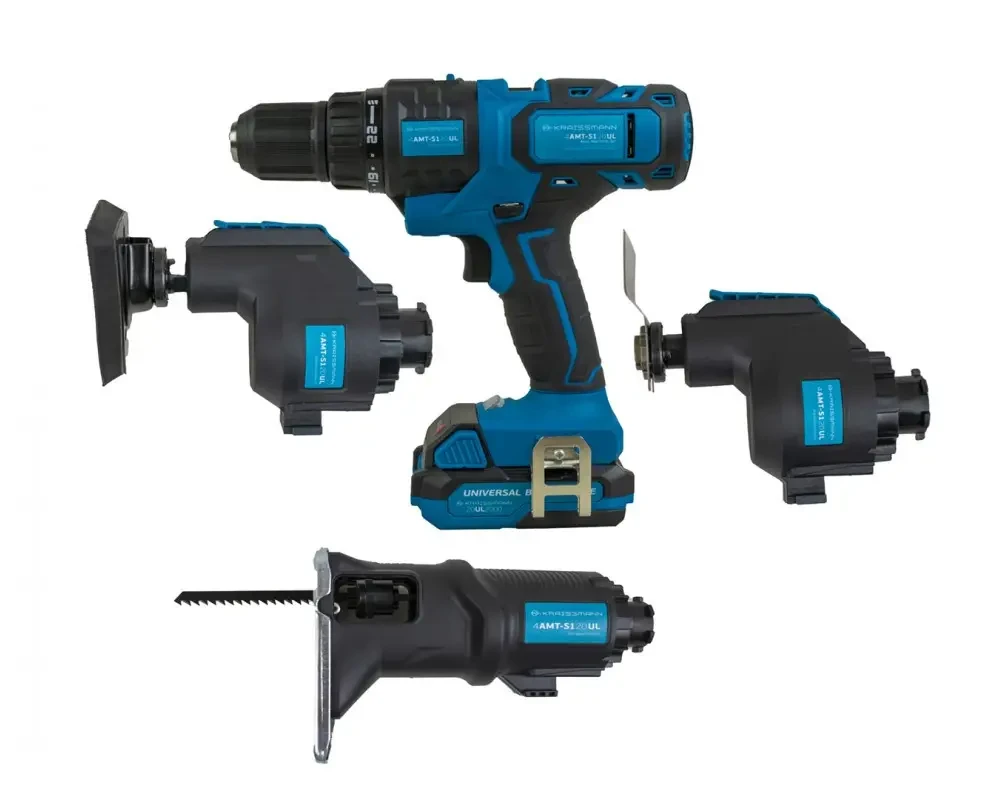 Мультиінструмент акумуляторний KRAISSMANN 4 AMT-S1 20UL (4 в 1) Мультиінструмент акумуляторний KRAISSMANN 4 AMT-S1 20UL (4 в 1)