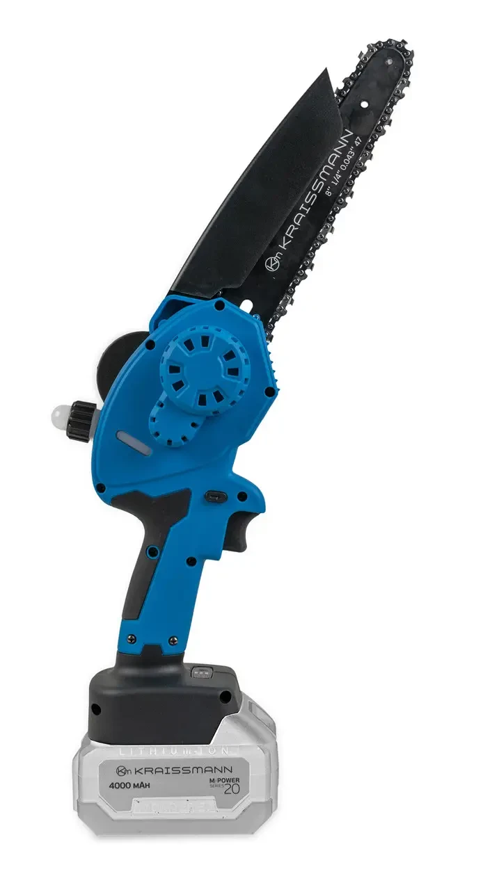 Акумуляторна ланцюгова міні-пилка KRAISSMANN 2032 AKS-BL 20 MP (шина 203 мм, 20В, безщіткова, без АКБ та ЗУ)