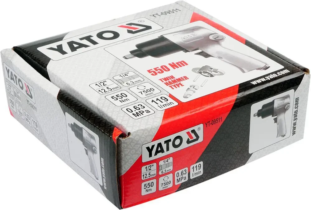 Гайковерт пневматичний ударний YATO YT-09511  1/2