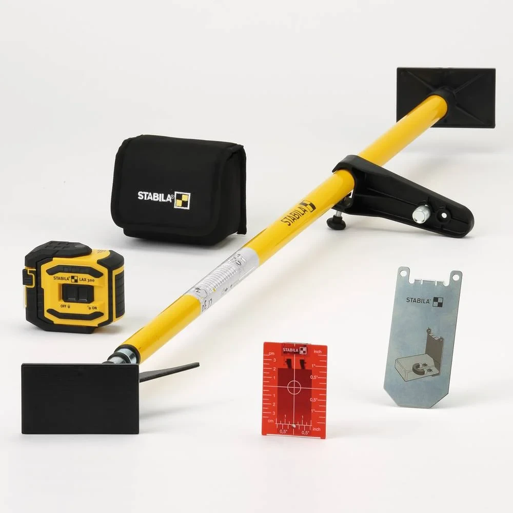 Лазерний нівелір STABILA 18482 Type LAX 300 з приладдям + телескопічний штатив LT 30