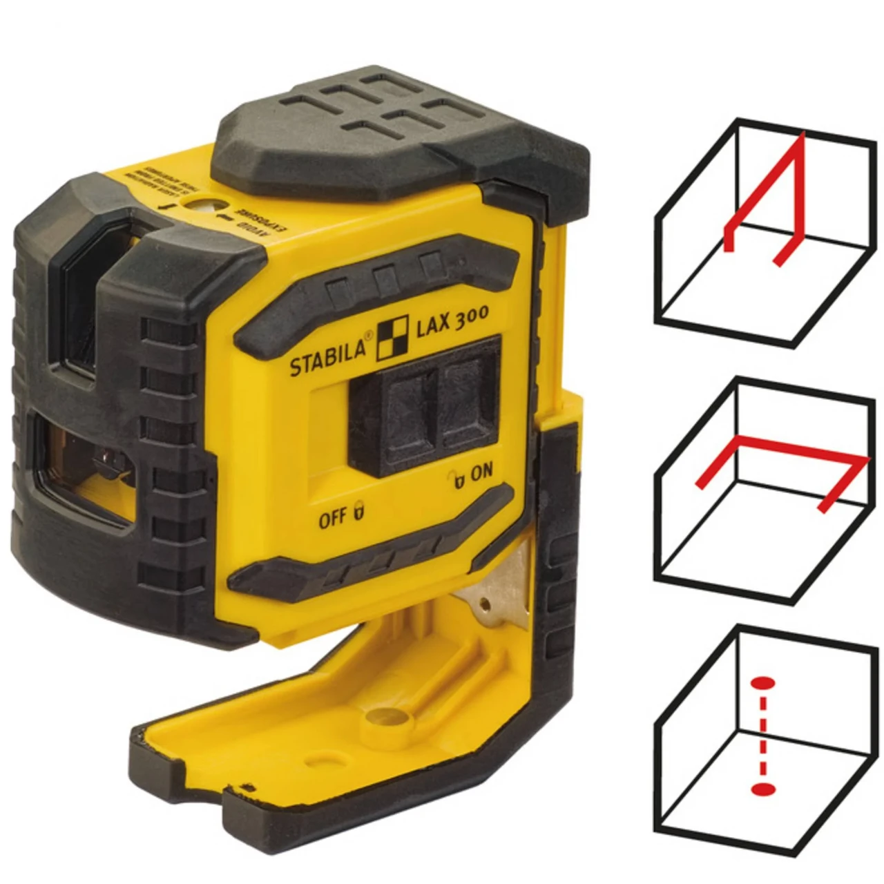 Лазерний нівелір STABILA 18482 Type LAX 300 з приладдям + телескопічний штатив LT 30