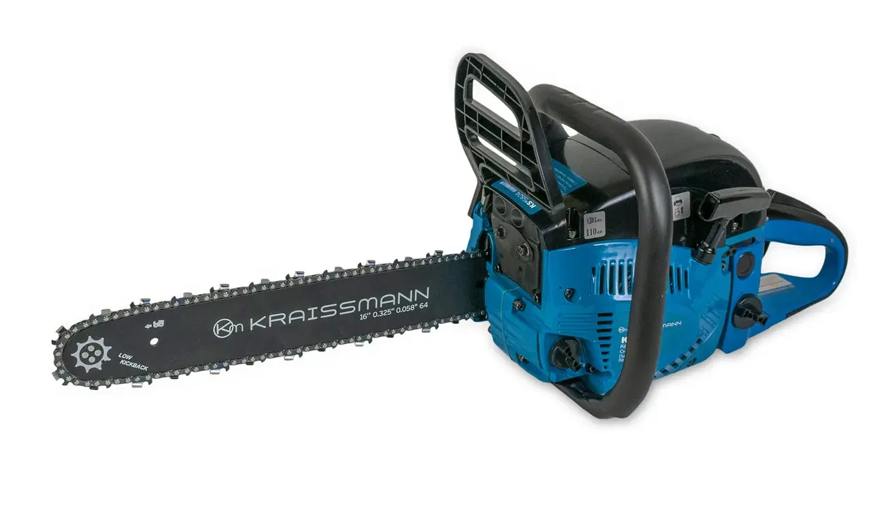 Пила ланцюгова бензинова (бензопла) KRAISSMANN KS'5824 (405 мм, 58 см3, 2 шини, 2 ланцюги)