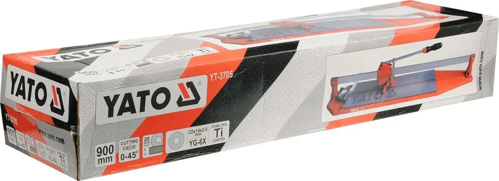 Плиткоріз ручний YATO : одна направляюча, L= 90 cм [1/10]