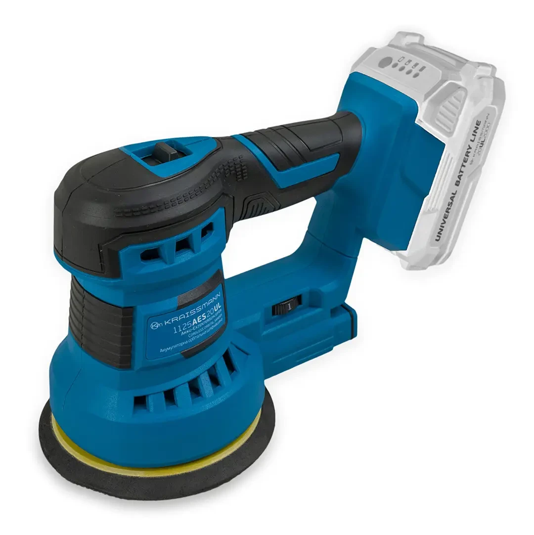 Шліфмашина орбітальна акумуляторна ( без акумулятора та зарядного пристрою) KRAISSMANN 1125 AES 20UL