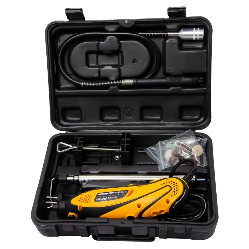 Пряма шліфувальна машина (гравер) Machtz MMG-280, 280 Вт, 10000-32000 об/хв, кейс, набір насадок