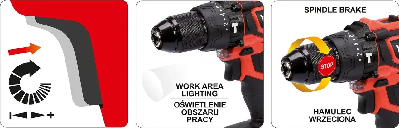 Шуруповерт-дриль ударний безщітковий акумуляторний YATO YT-82797 18 В 42 Нм (без акумулятора і ЗП) Шуруповерт-дриль ударний безщітковий акумуляторний YATO YT-82797 18 В 42 Нм (без акумулятора і ЗП)