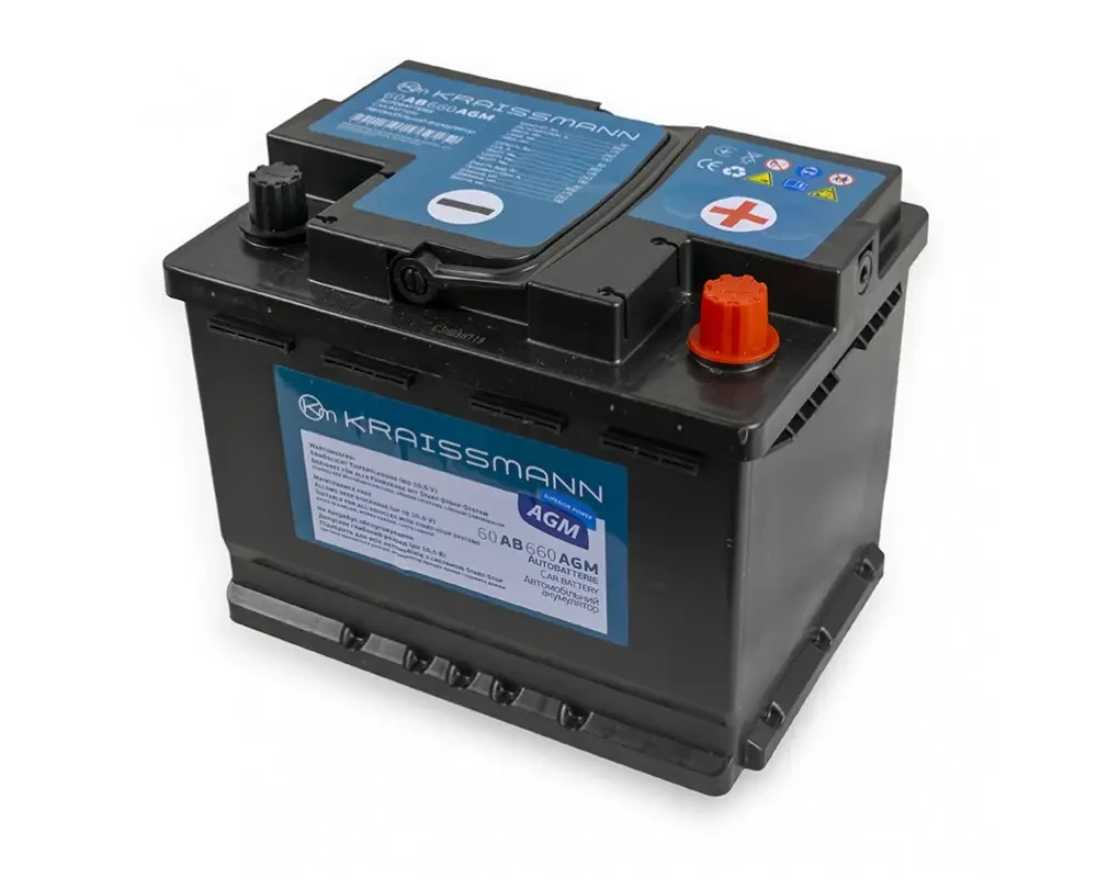 Автомобильный аккумулятор KRAISSMANN 60 AB 660 AGM (гарантия 2 года)