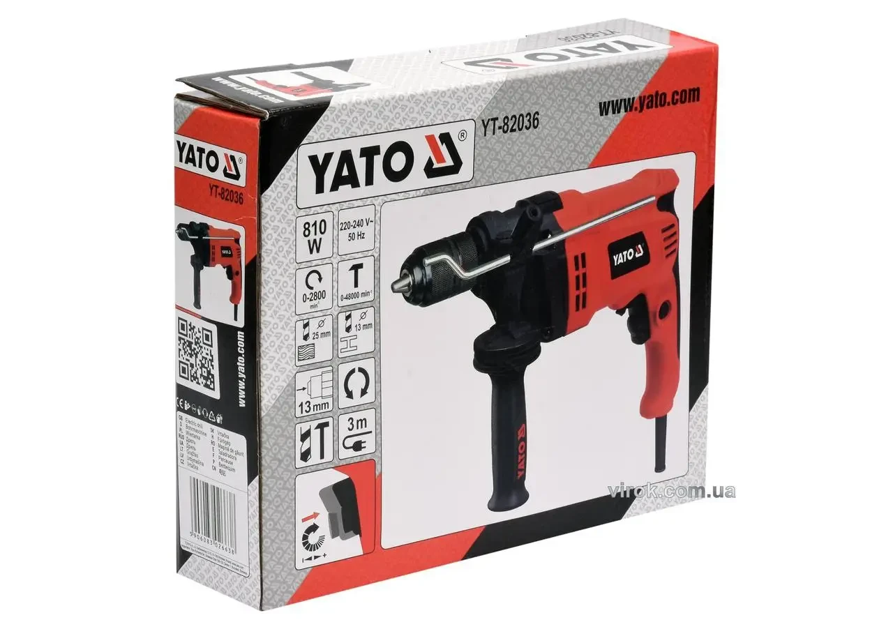 Дриль ударний YATO YT-82036 810 Вт