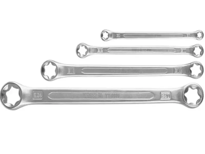 Набір накидних ключів Torx YATOYT-0530, Е6-Е24 4 шт