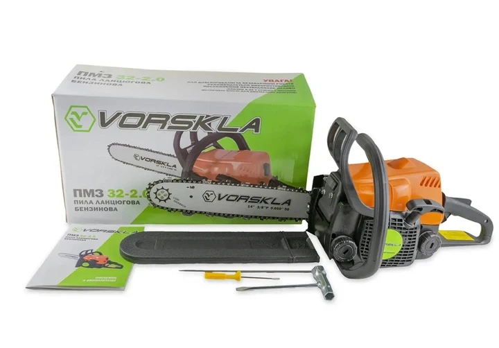 Пила цепная бензиновая VORSKLA ПМЗ 32-2.0 (350 мм; 32 см. куб; 2 л.с)