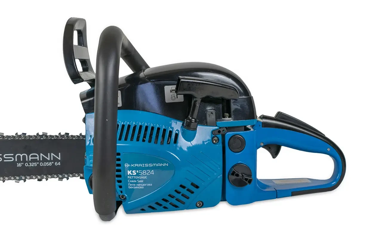 Пила ланцюгова бензинова (бензопла) KRAISSMANN KS'5824 (405 мм, 58 см3, 2 шини, 2 ланцюги)