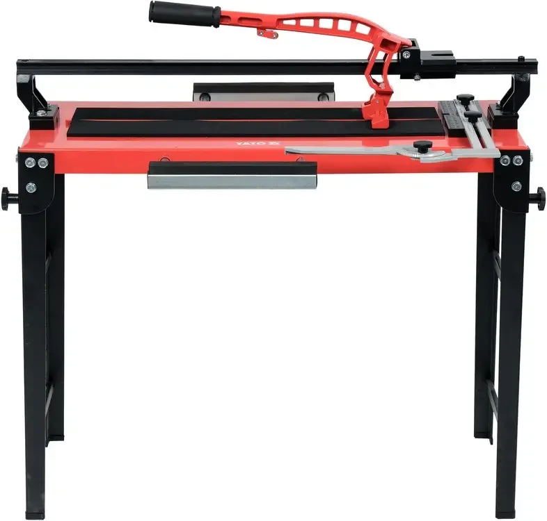 Плиткоріз ручний з розкладним столом YATO, 1 спрямовуюча l= 600 мм, t≤ 14 мм, 300х 800х 650мм [1]