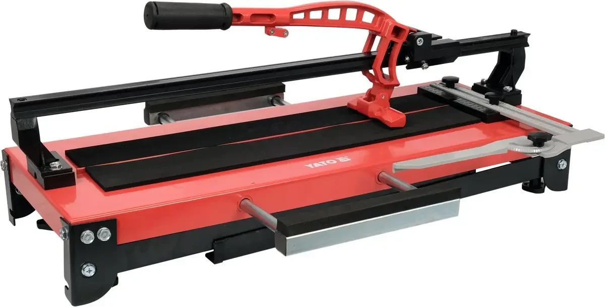 Плиткоріз ручний з розкладним столом YATO, 1 спрямовуюча l= 600 мм, t≤ 14 мм, 300х 800х 650мм [1]