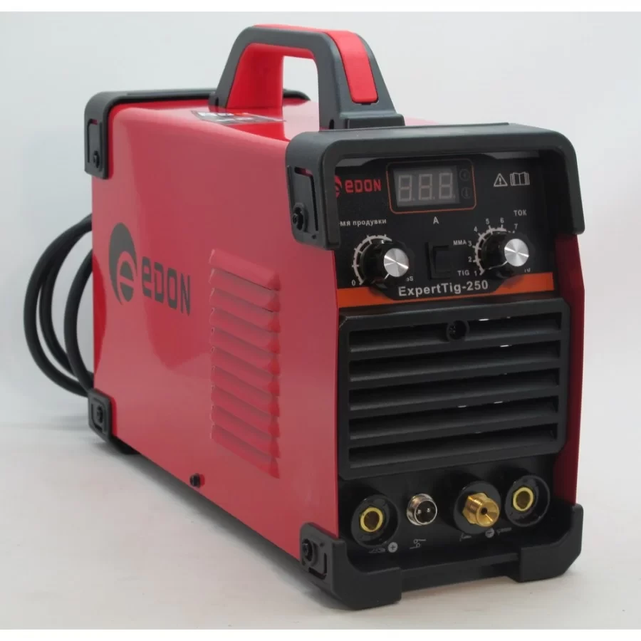 Зварювальний інвертор аргоно-дуговий Edon EXPERTTIG-250, 5.6 кВт, зварювальний струм 10-250 А, ККД 85%, захист IP21S